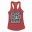 Straight Outta Stella Maris Women's Racerback Tank in Solid Red Color